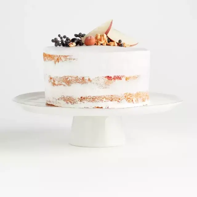 Marin White Large Cake Stand