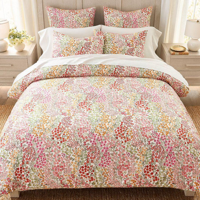 Bloom Boutique Printed Duvet Cover, Warm Multi, Full/Queen