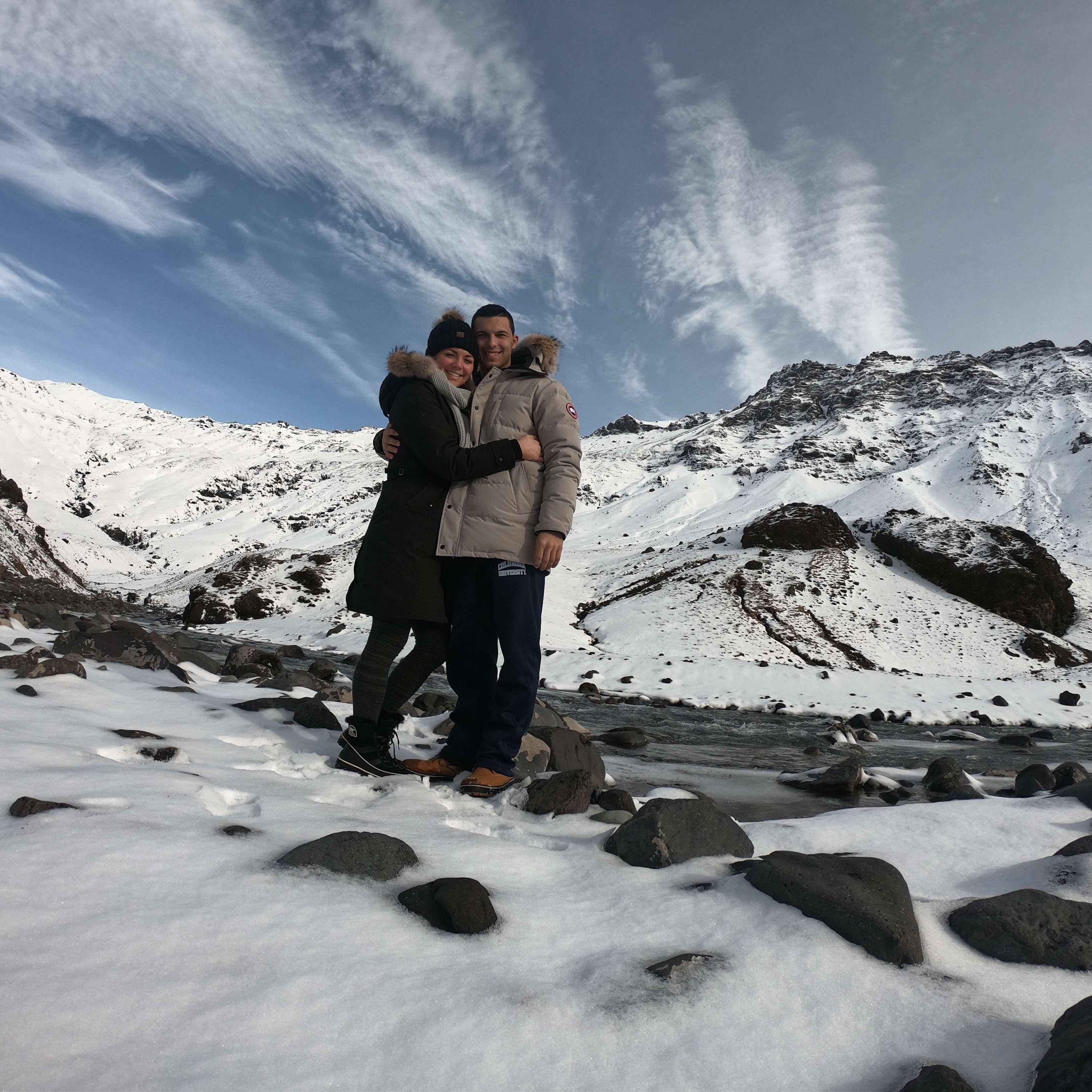 The moment before Joe dropped to one knee and proposed!