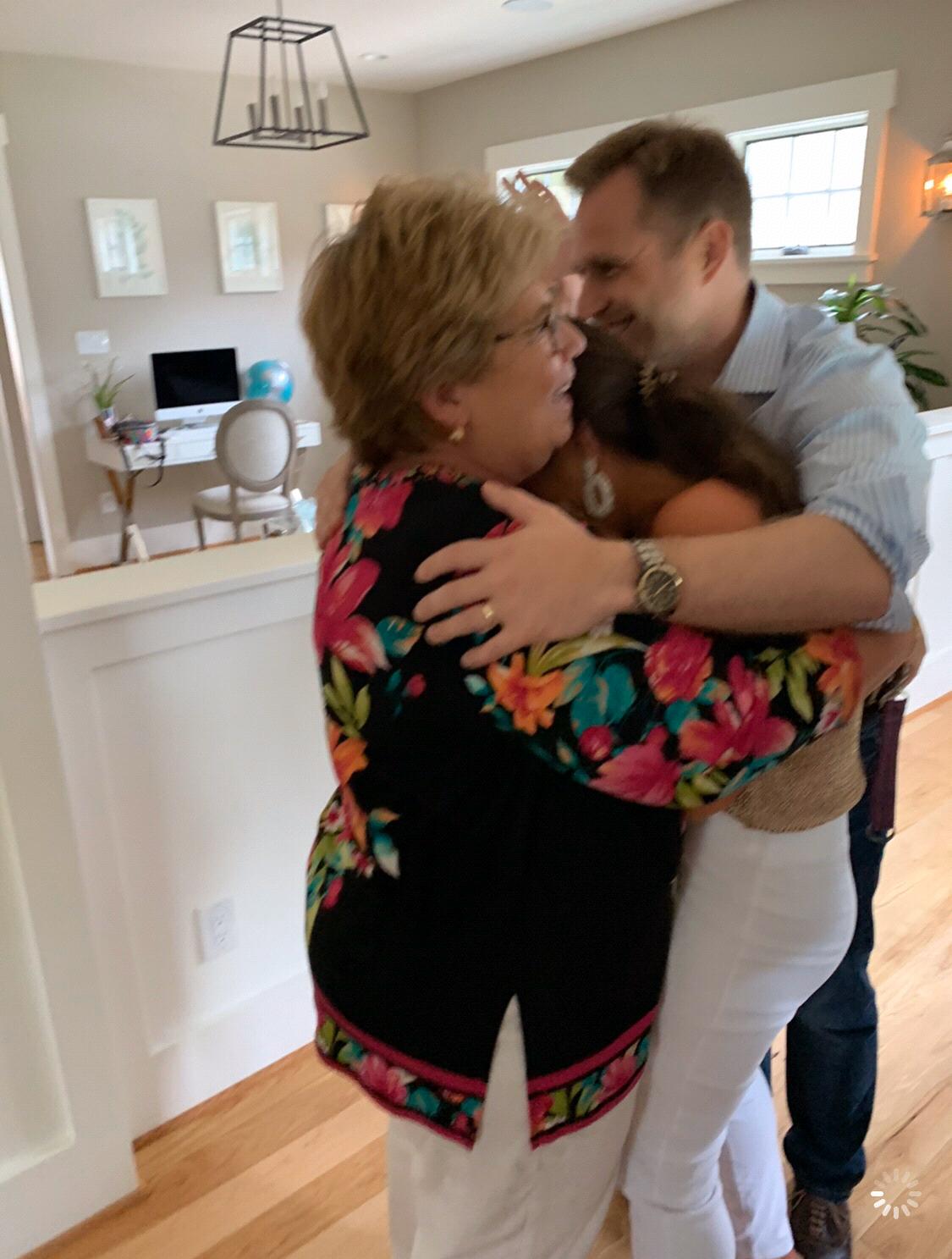Lots of hugs and happy tears!