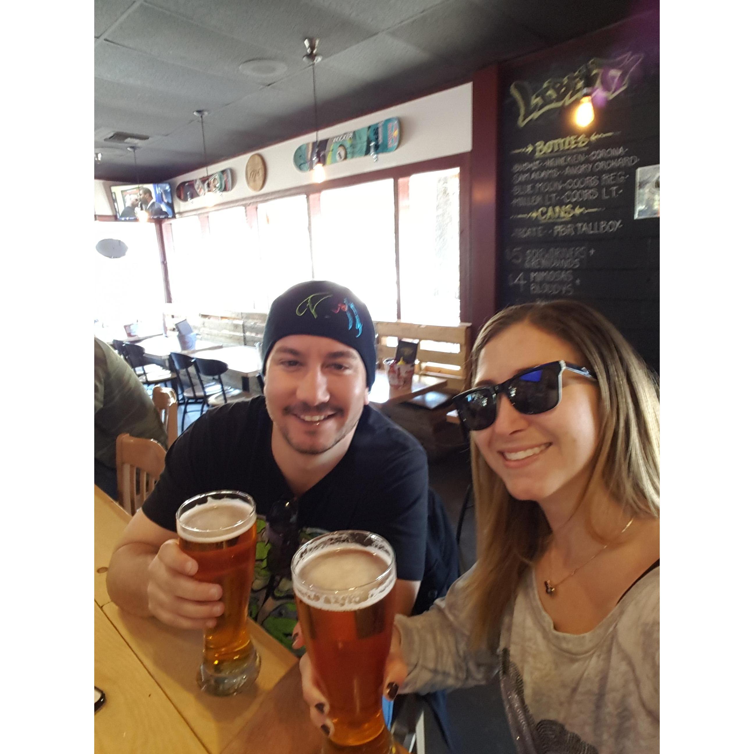 Liberty Sports Bar & Grill - Mammoth, CA.
Our FIRST road trip together!