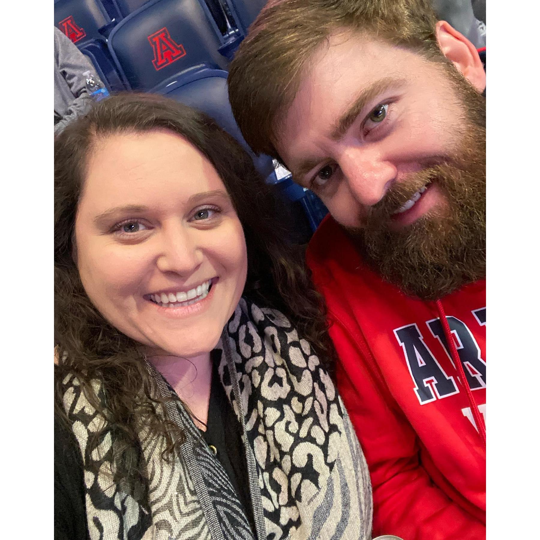 This is our favorite thing to do! Watching Wildcats basketball! BEAR DOWN!!