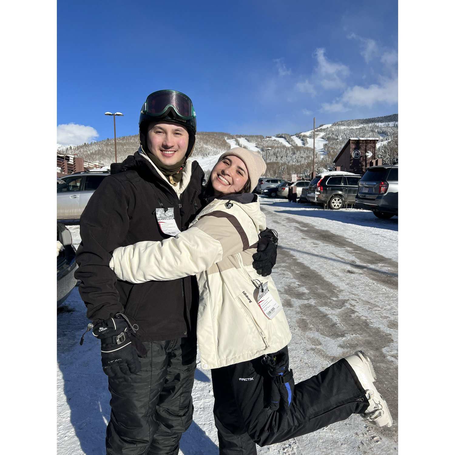 Jon's first (and last) time skiing