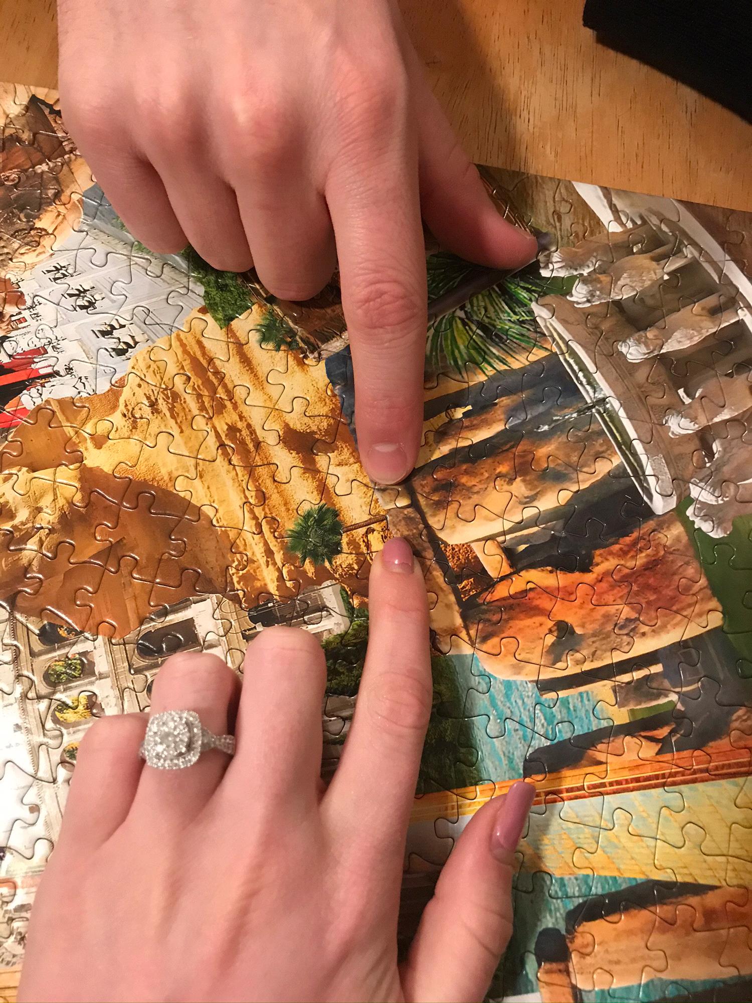 During the first few weeks of quarantine, we completed a 2000 piece puzzle of all the wonders of the world and just like we found each other, this was the missing puzzle piece.