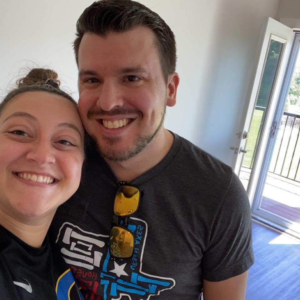 First picture in our first apartment!