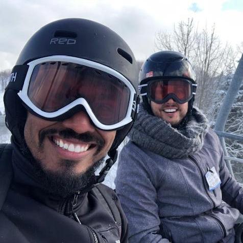 We are hopeful to get back to the slopes this year! This picture was taken during our visit to Seven Springs, just outside of Pittsburgh. Erich didn't fall once. Ask Doug if he did.