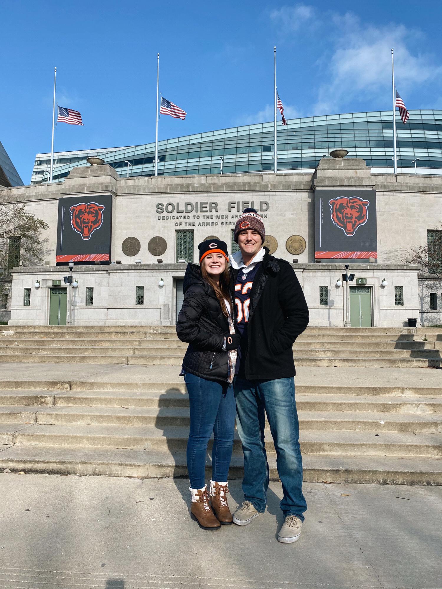 Soldier field in Chicago, GO BEARS!