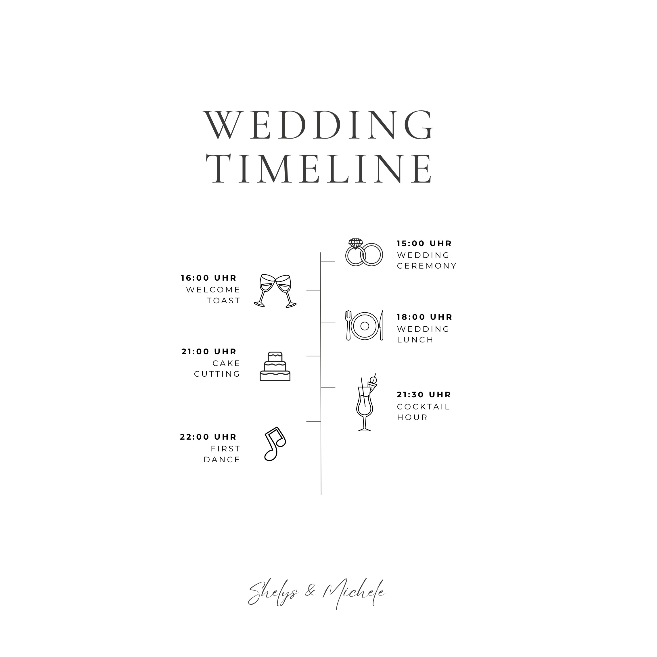 Ihr plant eine Einlage?
Wie schön! Meldet euch dafür bitte rechtzeitig bei unseren Trauzeugen Chiara & Adrian – sie koordinieren alle Programmpunkte und behalten den Überblick.