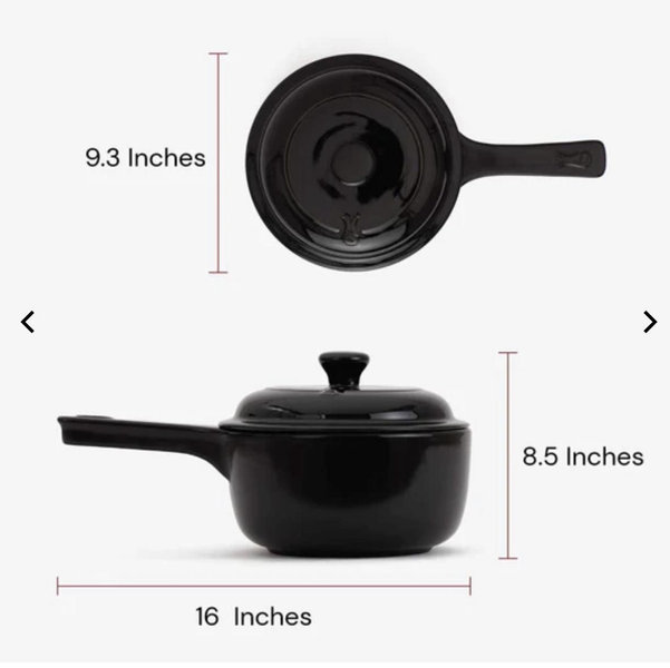 3.5 QT| 100% Ceramic Saucepan | Xtrema