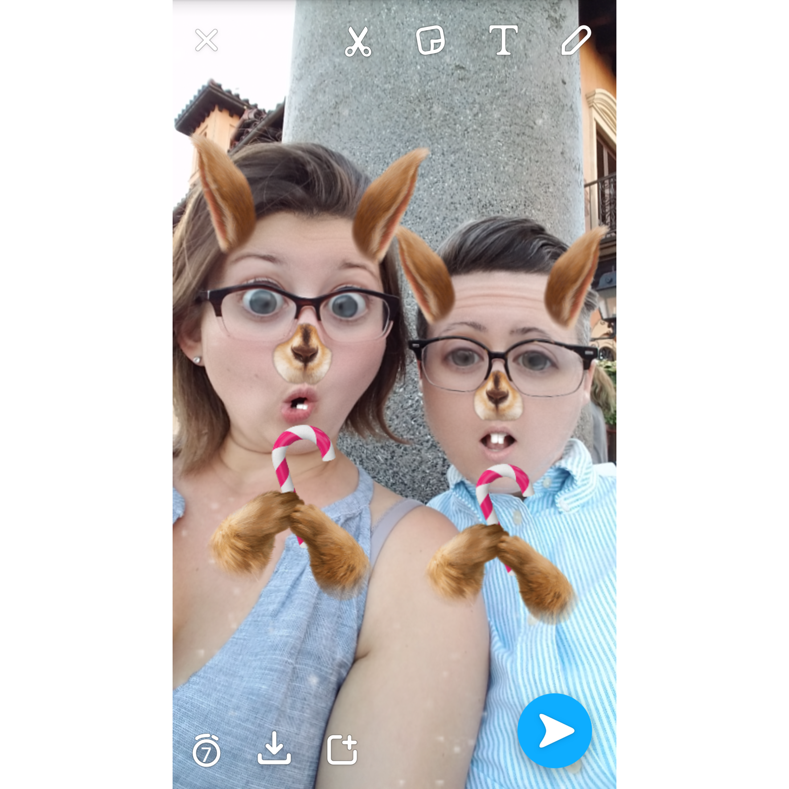The one with our first snapchat filter.