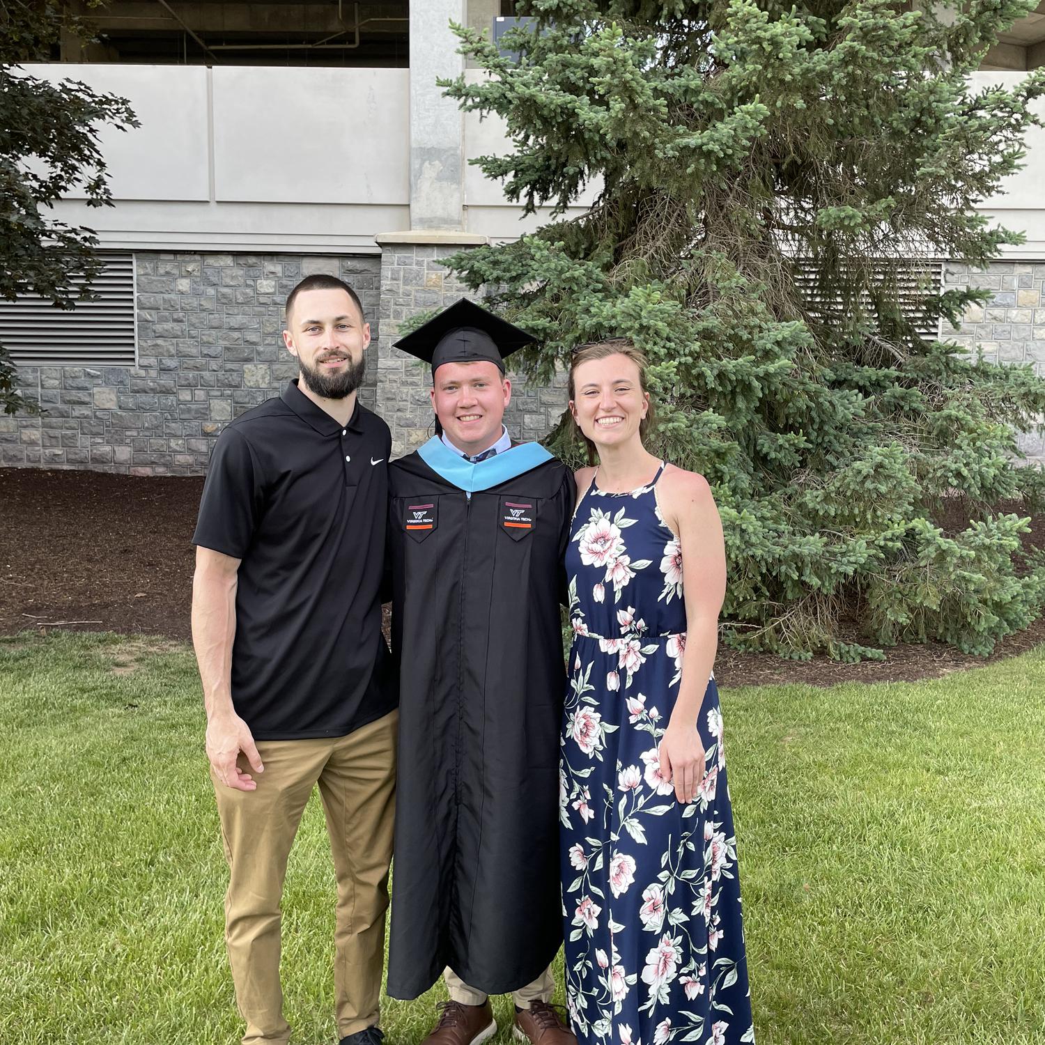 At Tommy's (Shannon's brother and Clint's groomsman) graduation
May 2023