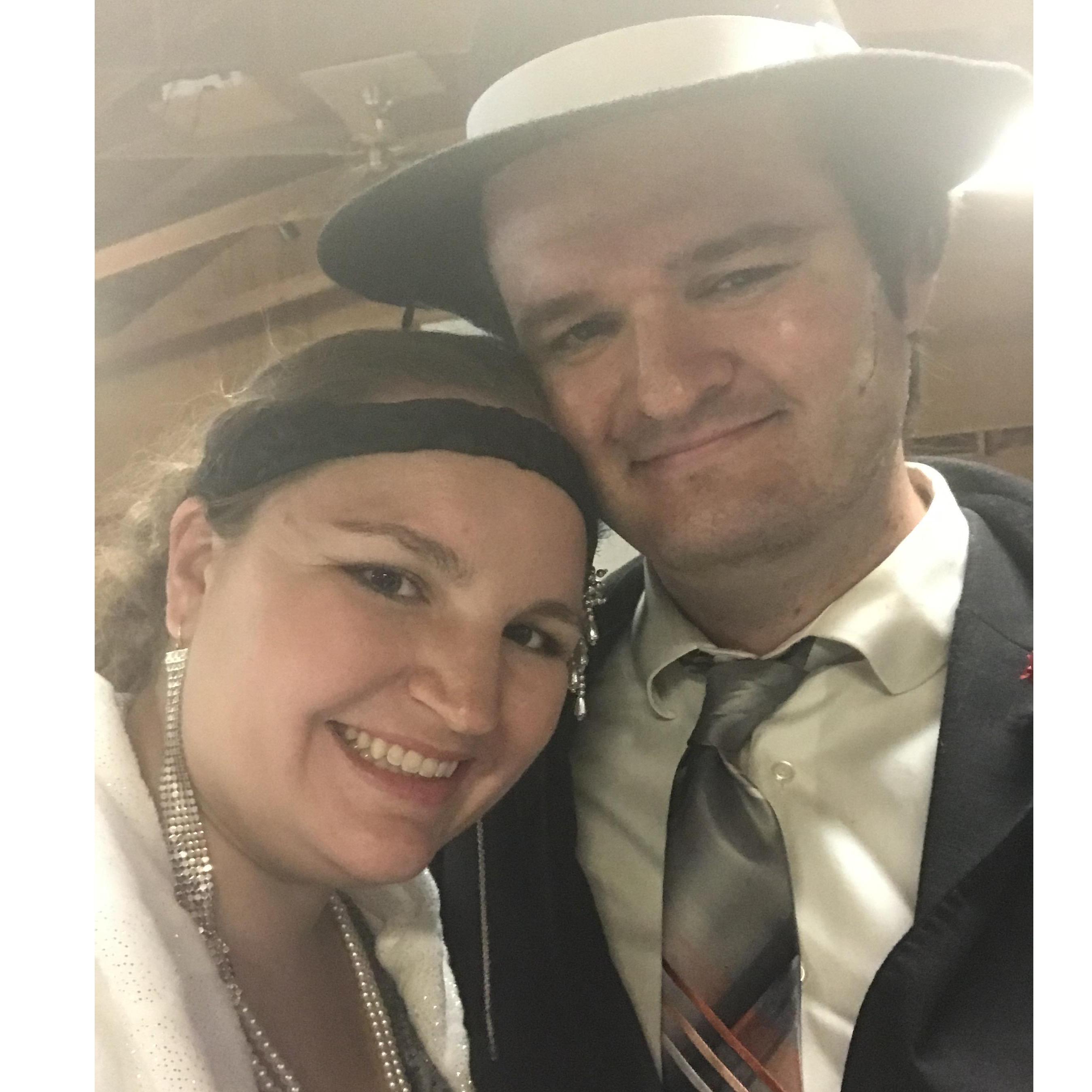 Halloween murder mystery 2020! Also the day we officially became boyfriend and girlfriend.