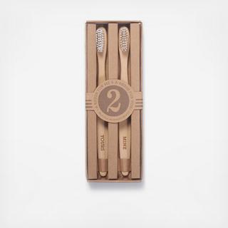 Yours & Mine 2-Piece Toothbrush Set
