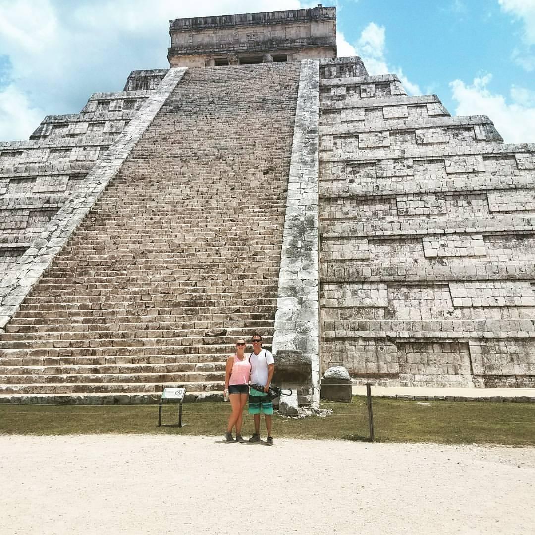 Exploring the Mayan ruins at Chichen Itza