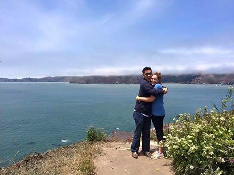 Our first photo together in 2015 in San Francisco.