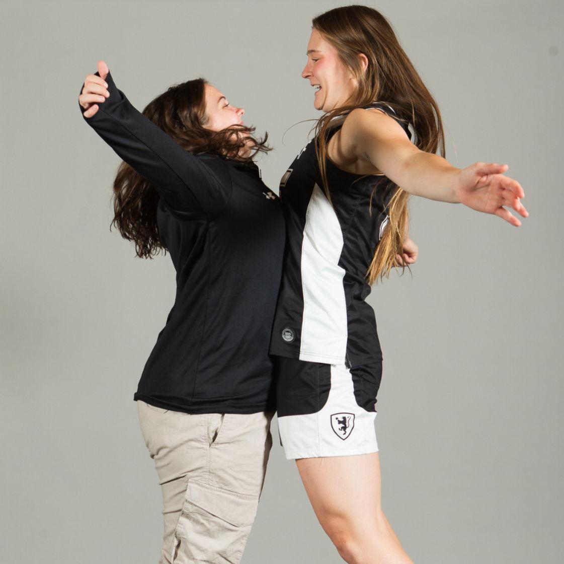 November 2023: The only year we got a picture of just us during media day haha! We unfortunately don't have any pictures of just us when we were both playing :/