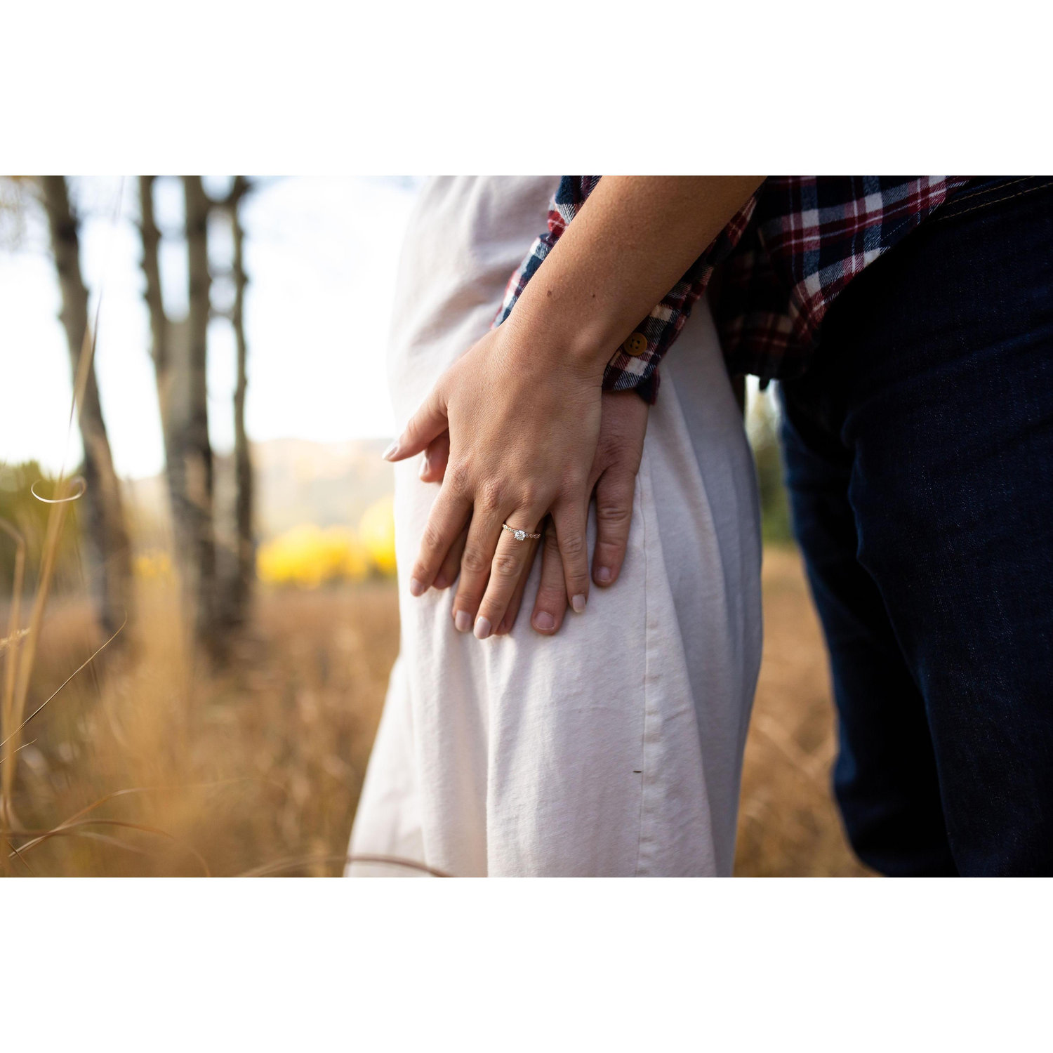 Lucas proposed while camping in the middle of nowhere. Lauren was 98% sure it was going to happen. It was absolutely perfect.