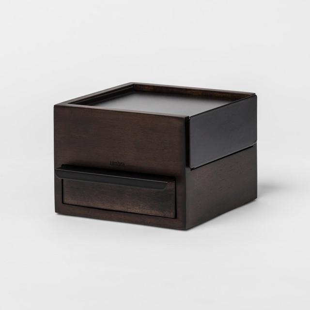 Mini Stowit Jewelry Box Black Walnut - Umbra