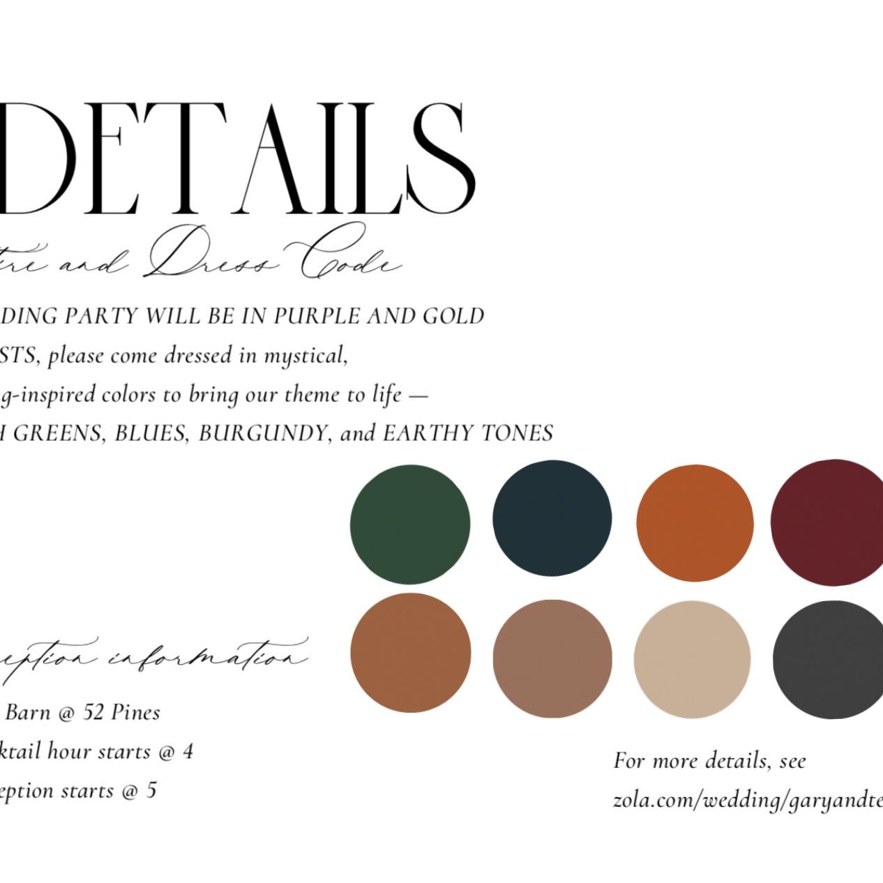 The correct colors from detail card