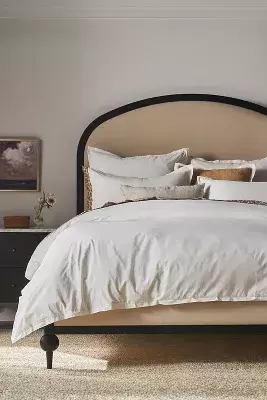 Taylor Organic Cotton Percale Embroidered Duvet​