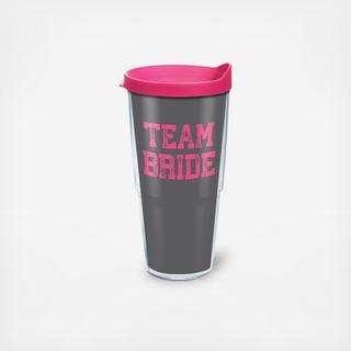 Team Bride Tumbler with Travel Lid