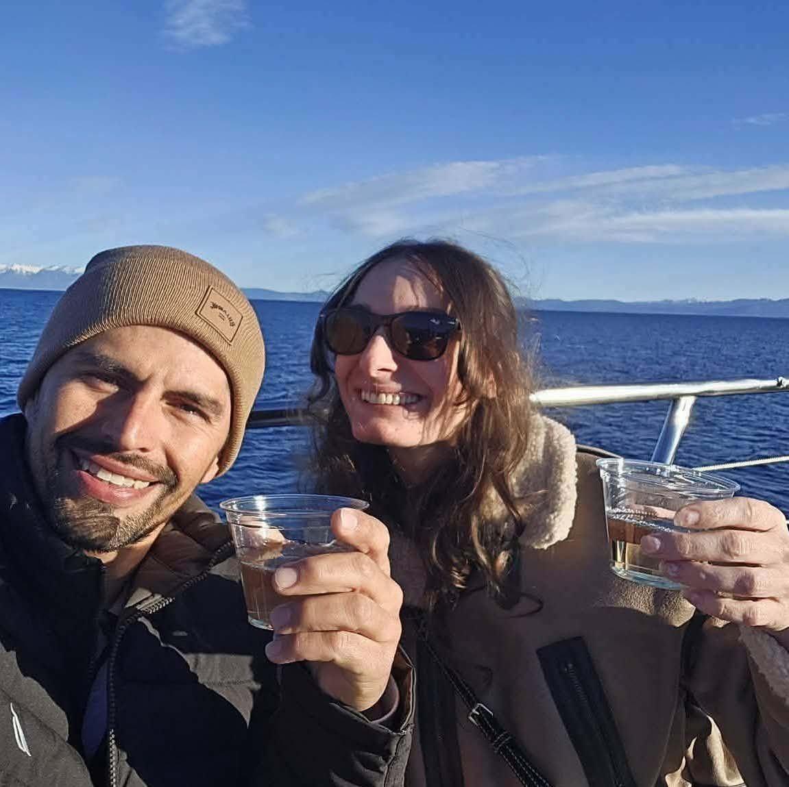 Boating Lake Tahoe to celebrate Allan's birthday!