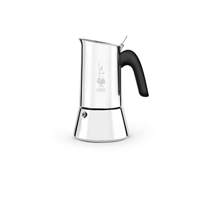 Bialetti New Venus Induction, Stovetop Coffee Maker, 18/10 Steel, 6-Cup Espresso, suitable for all types of hobs