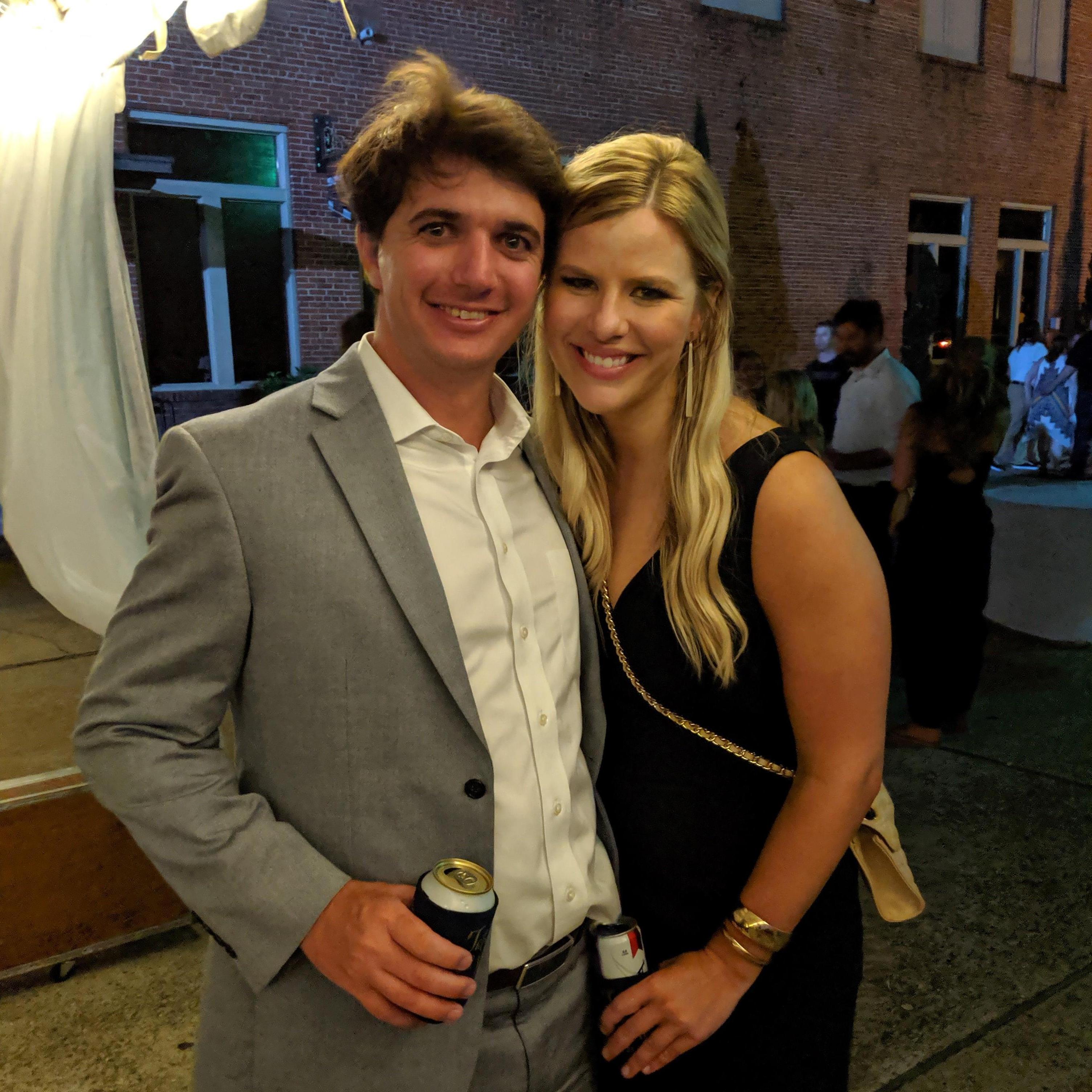 The first time Martin made an appearance as Lucy's "plus one" in Ruston. It caused quite the excitement around town! - May 2019 (Tatum & Matt's Wedding)