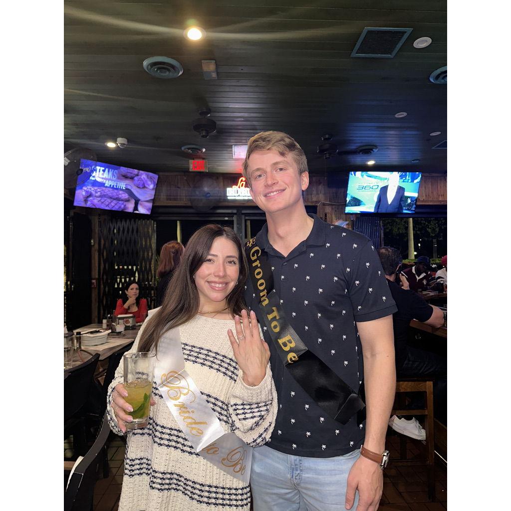 Celebrating our engagement in Miami