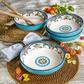 Zanzibar Stoneware Pasta Bowl, Set of 4