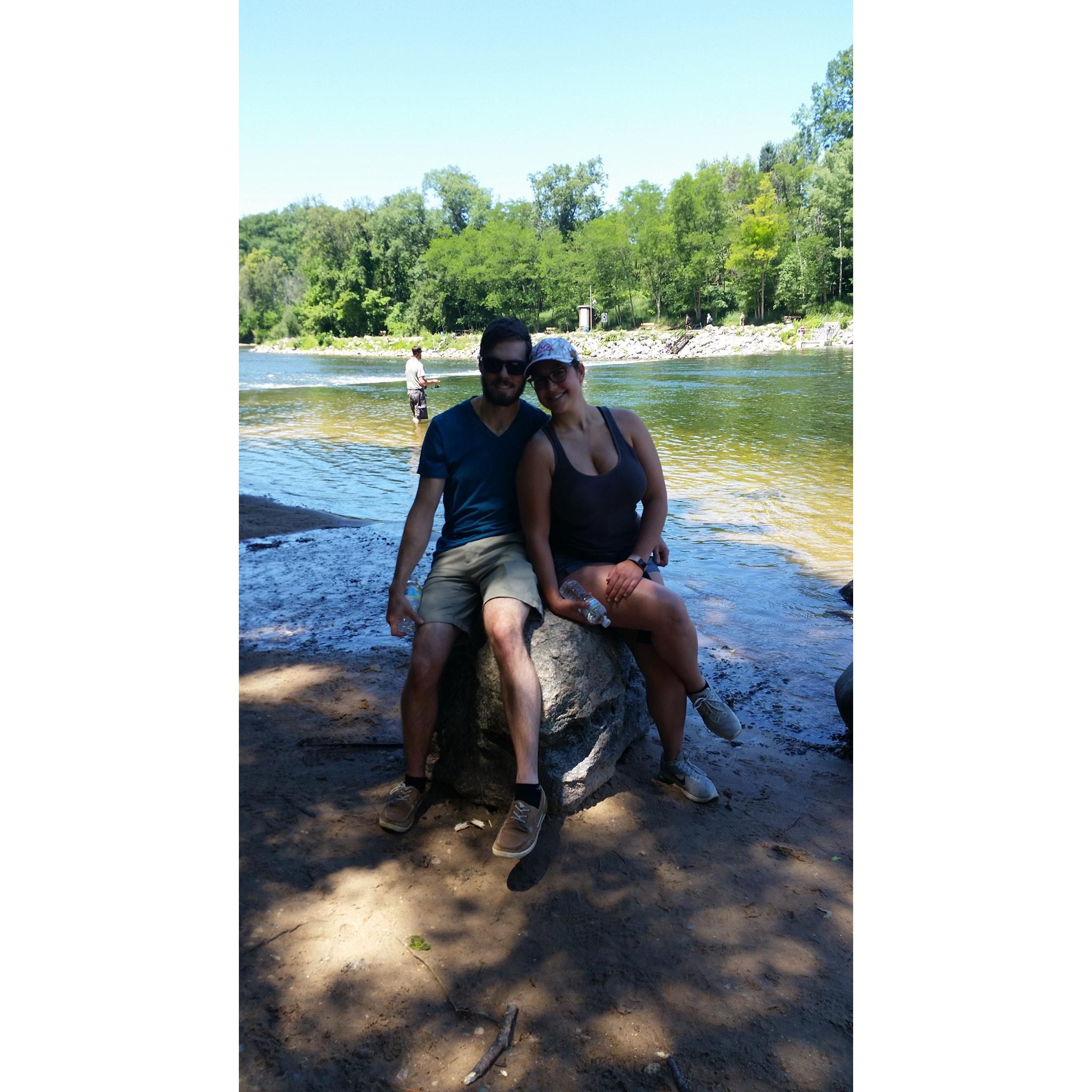 Hiking near the Manistee River!