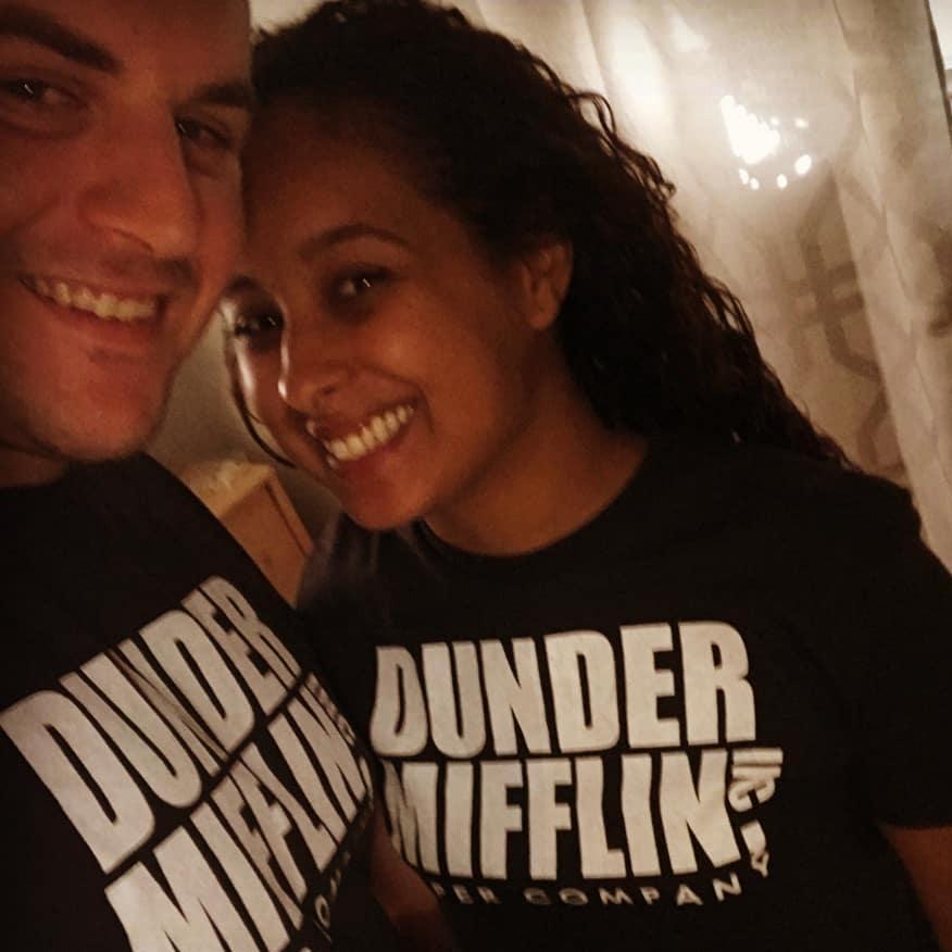 We are both big fans of The Office. Can't you tell?