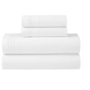 Queen Elegant Comfort Luxury Soft 1500 Premium Hotel Quality Wrinkle Resistant Coziest Bedding Set, All Around Elastic Fitted Sheet, Deep Pocket up to 16inch, Queen, White