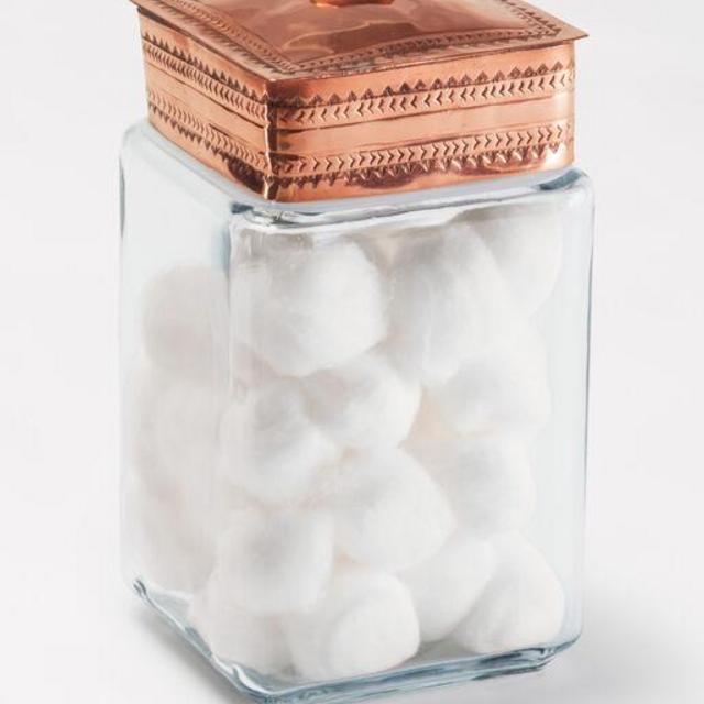 LARGE GLASS CANISTER