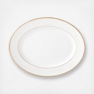 Opal Innocence Stripe Gold Oval Platter