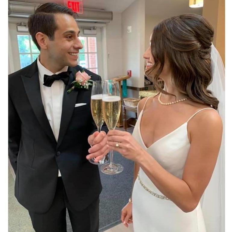right after we said "i do"!