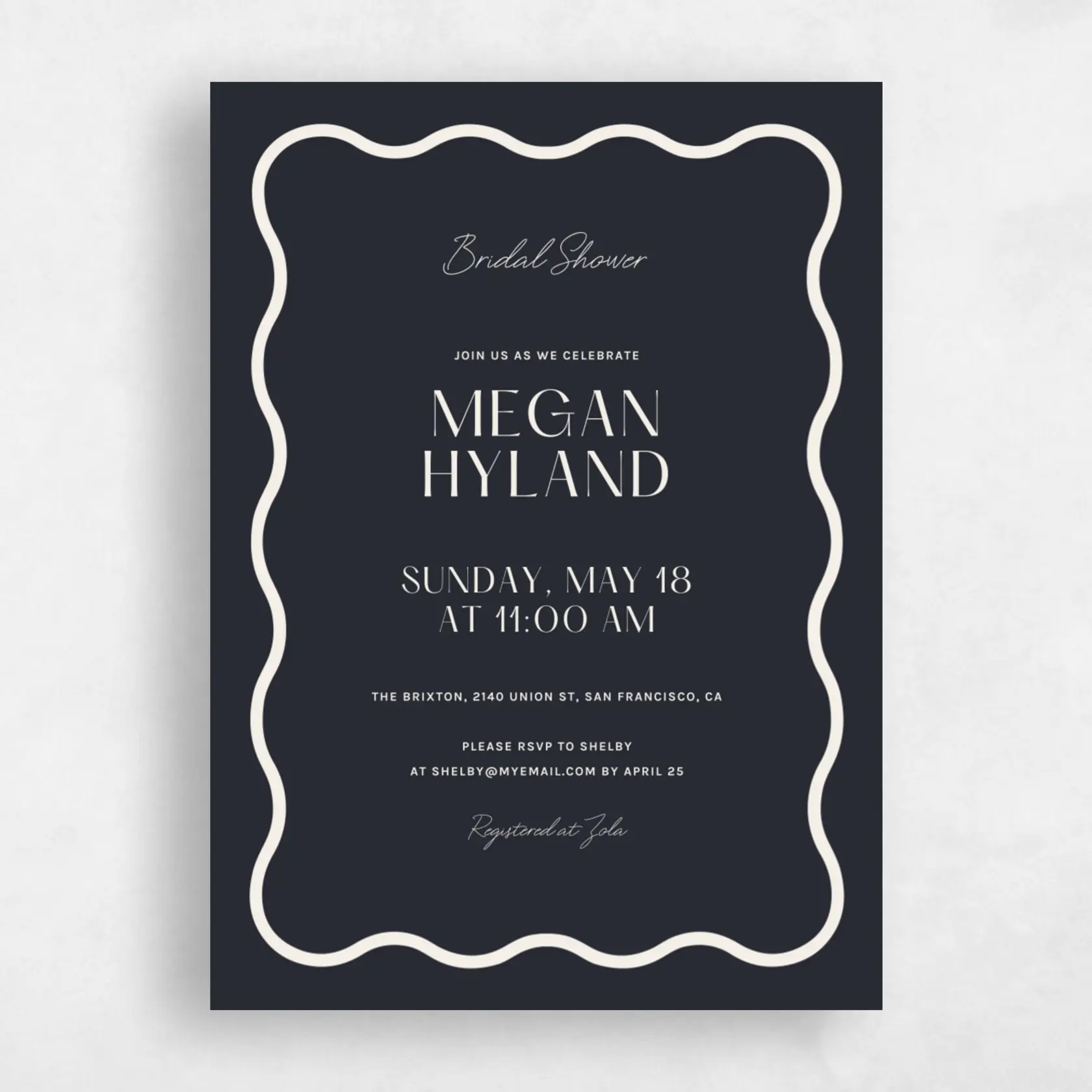 Wedding Shower Invitation - Girard Portrait preview