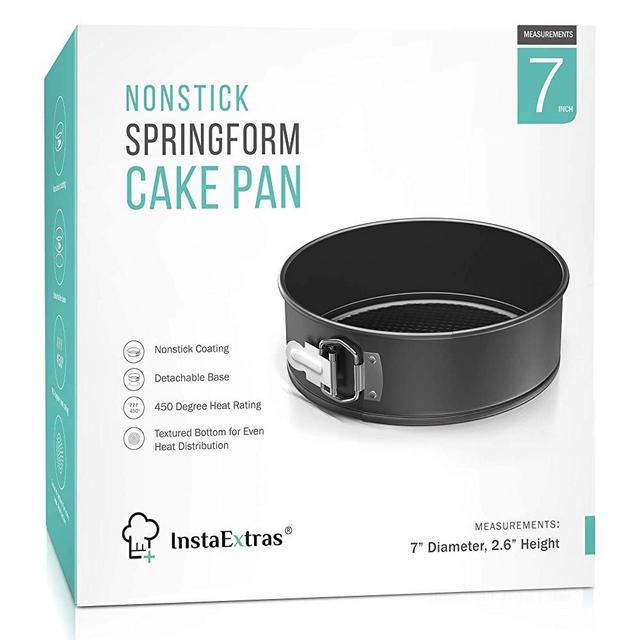 7-inch Springform Cake Pan - Spring Form Cheesecake Baking Pan Compatible With 6 Quart, 8 Qt Instant Pot, Pressure Cooker, And Oven - 7inch Round Nonstick Leakproof Deep Push Pans W/ Removable Bottom