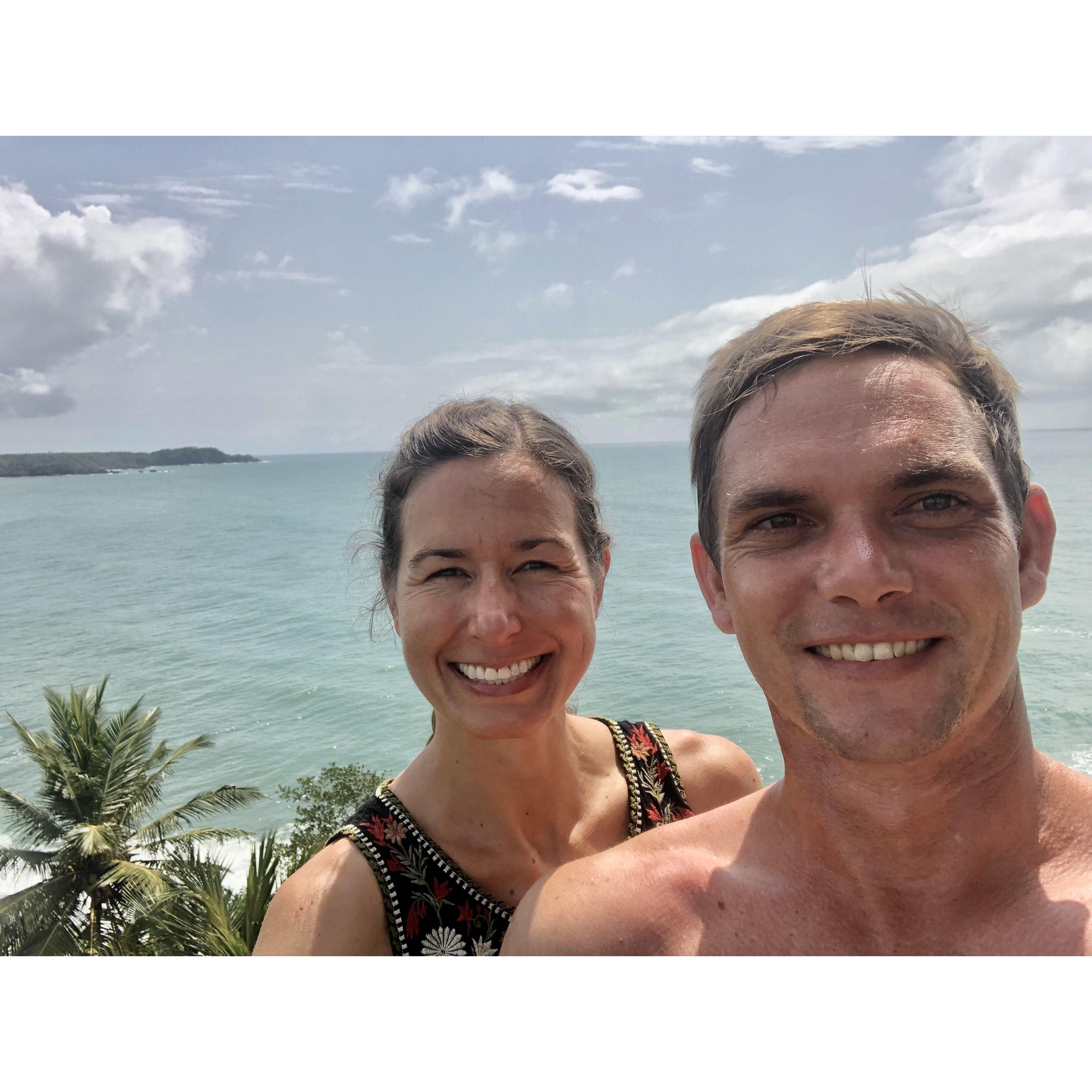 On our favorite hike along the coast in Ghana