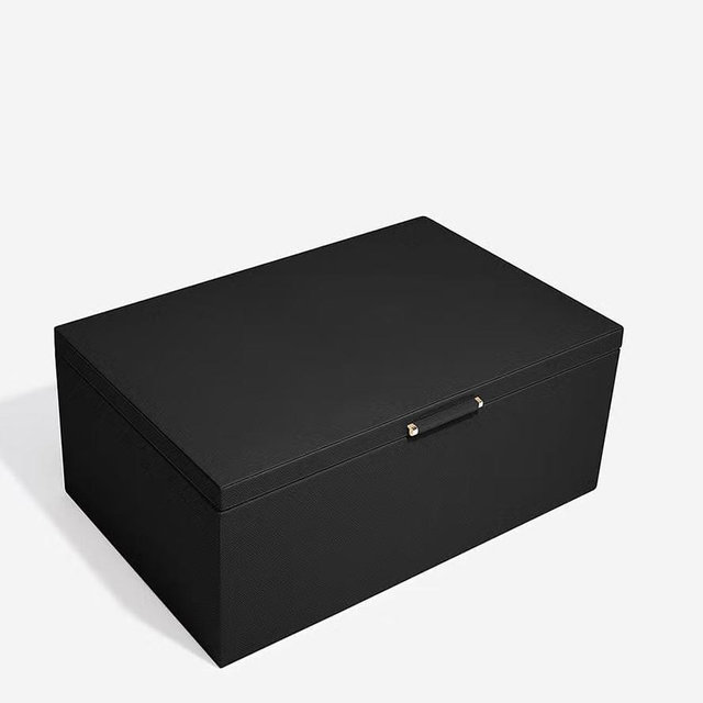 Stackers Premium Storage Box - Black, Large