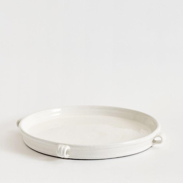 Emery Tray Round White