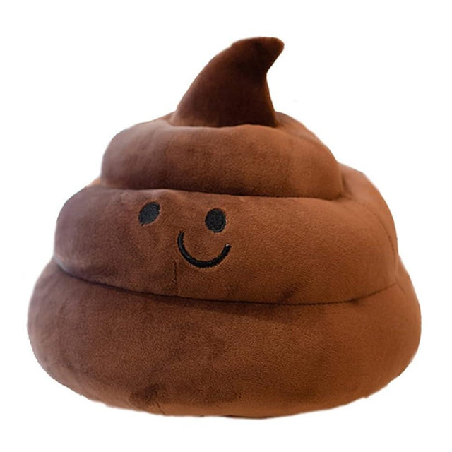Maxpetus Lovely Plush Simulation Poop, Spoof Gifts, 3D Funny Decoration Pillow (10in, Brown)