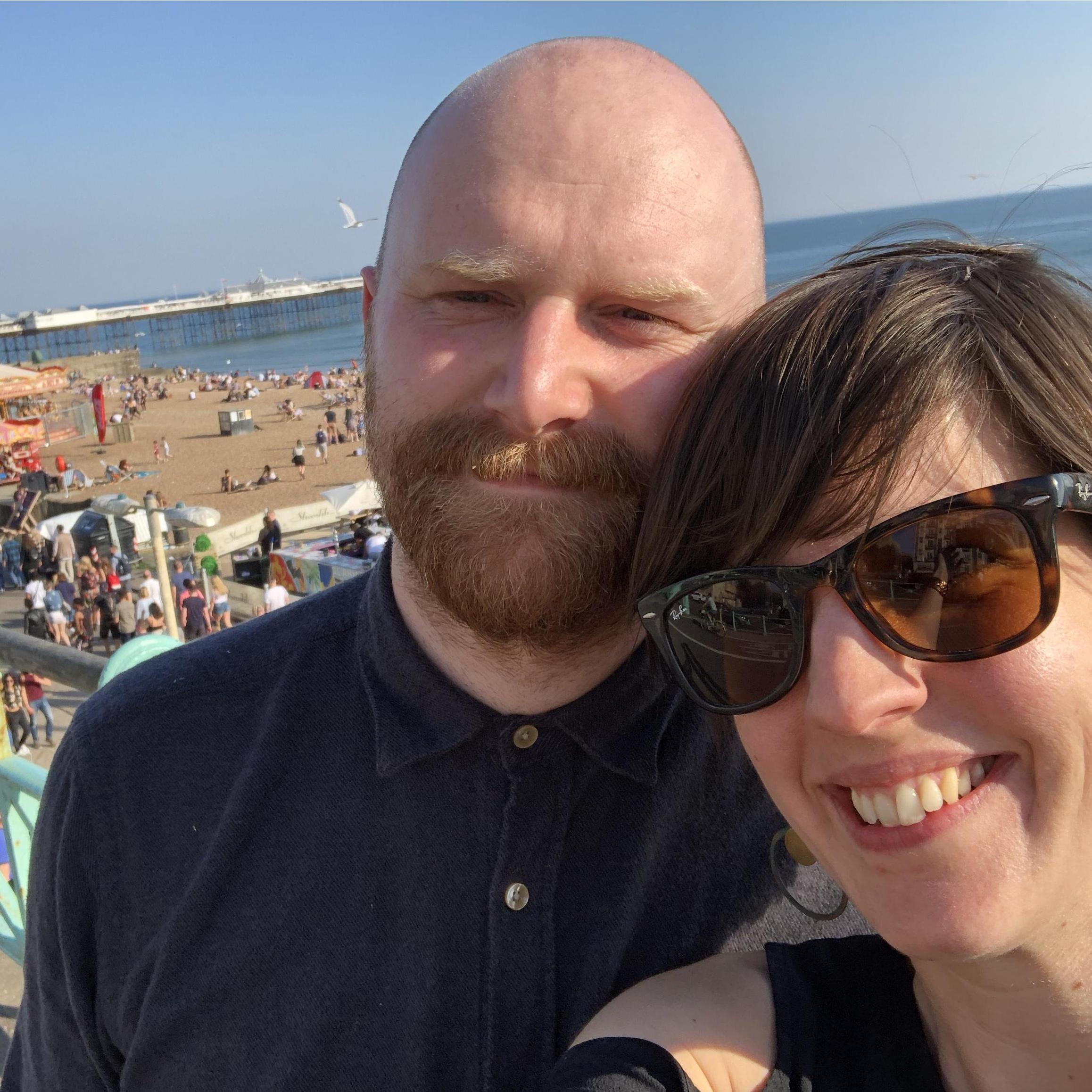 The Brighton seaside!