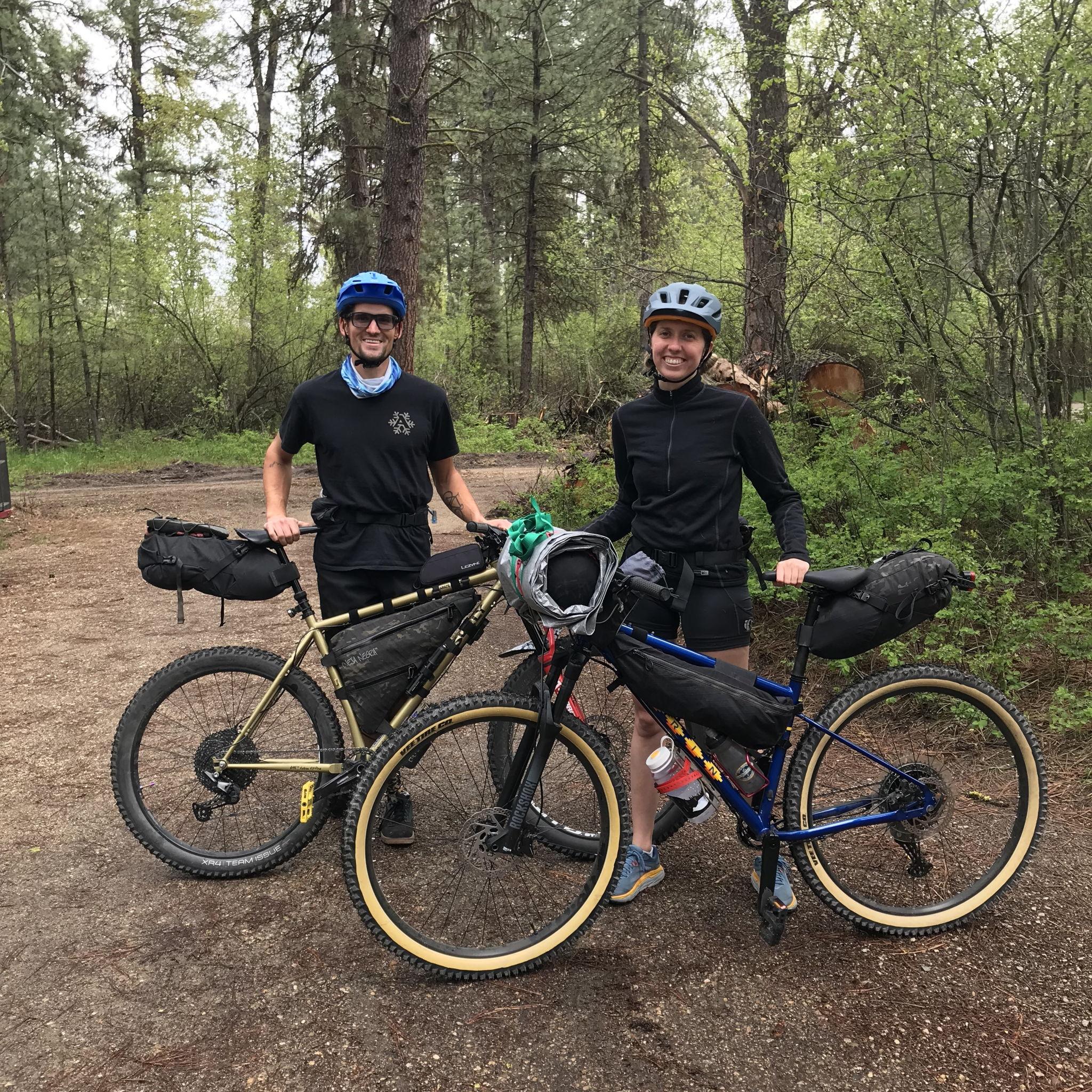 Jenn's 1st bikepacking trip!