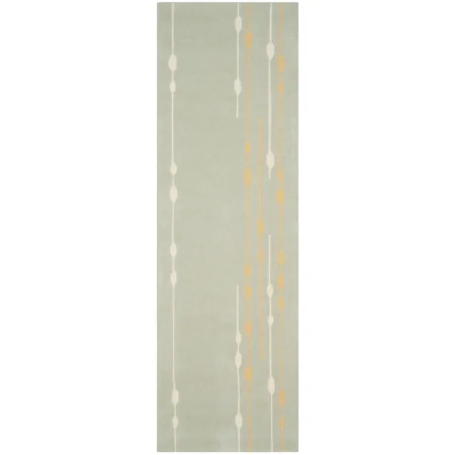 Soho SOH303 Hand Tufted Indoor Runner Rug - Light Green - 2'6"x10' - Safavieh.