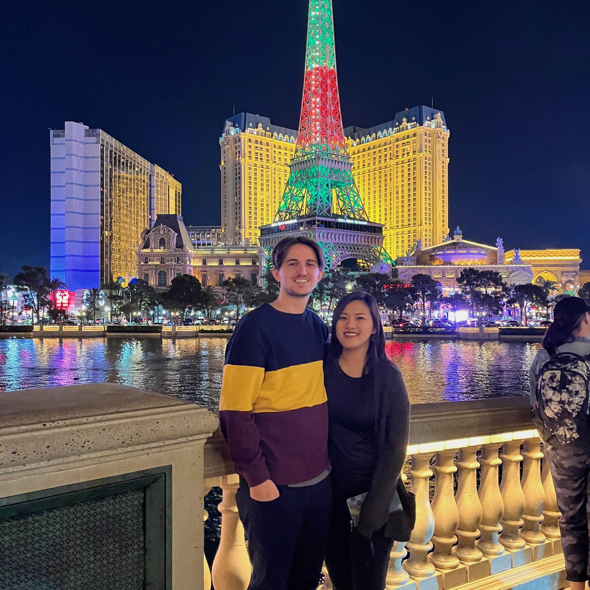 An anniversary in Las Vegas! We were wise to only spend money on food.