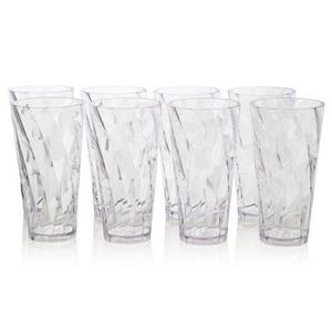 US Acrylic-Optix 20-oz Clear Plastic Cup Tumblers (Set of 8)