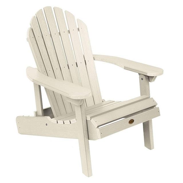 Highwood AD-CHL1-WAE Hamilton Made in the USA Adirondack Chair, Adult Size, Whitewash