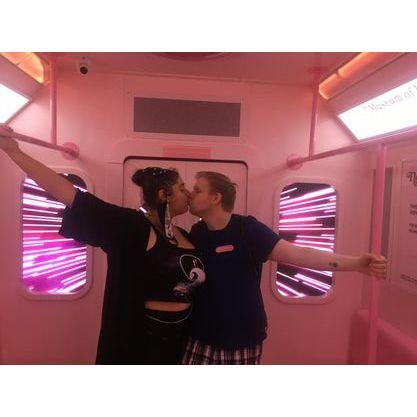 This pic was snapped in one of the rooms in the Museum of Ice Cream in the city.