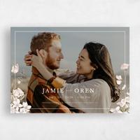 White Wedding Invitation - Foxglove Photo